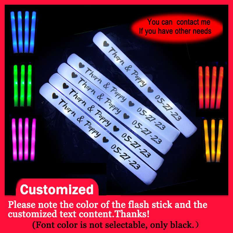 Wedding Supply In Bulk - 20/30/40 個 RGB LED グローフォームスティック バルク