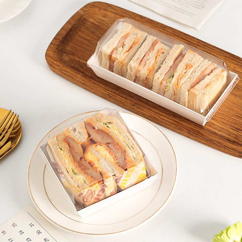 Wedding Supply Decor - 10 個ケーキデザートドーナツ装飾ボックスクラフト紙クッキーベーカリー食品サンドイッチ包装ボックス結婚式誕生日パーティー用品