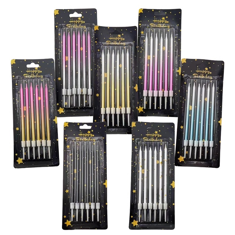 Wedding Supply Decor - 30/50 ボックスグラデーションカラー誕生日キャンドルケーキベーキングデコレーション結婚記念日パーティー用品卸売