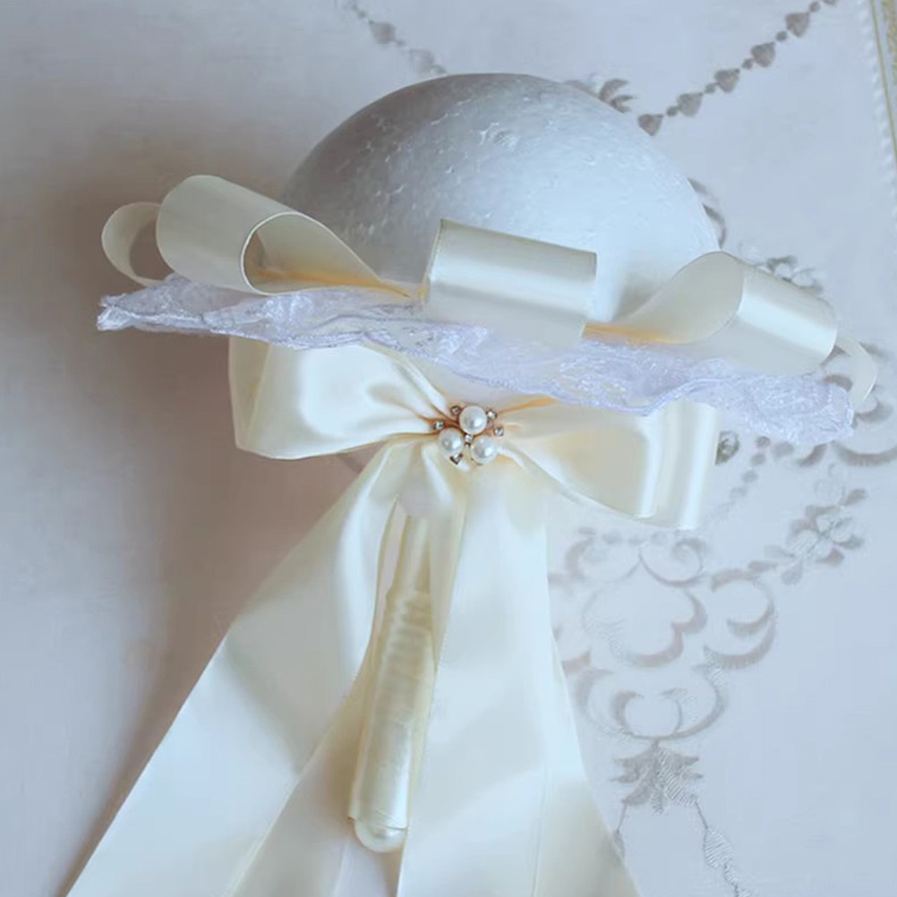 Wedding Floral Supply - 4個入りホワイトフォーム半球体フォーム DIY用品 ペイントクラフトプロジェクト ウェディングフラワーホルダー パーティーデコレーション用