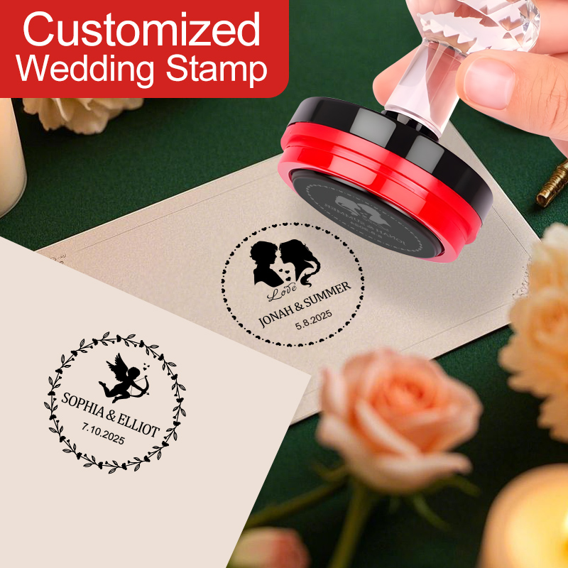 Wedding Event Supply - 結婚式の文房具用カスタムメイド印鑑 - 彫刻DIYクラフトツール、人気の書道用品、イベント装飾アクセサリー