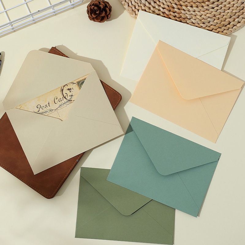 Wedding Supply Business - 50 個 11.4x16.2 センチメートルグリーン封筒結婚式用紙高級カード招待状中小企業文具用品収納袋