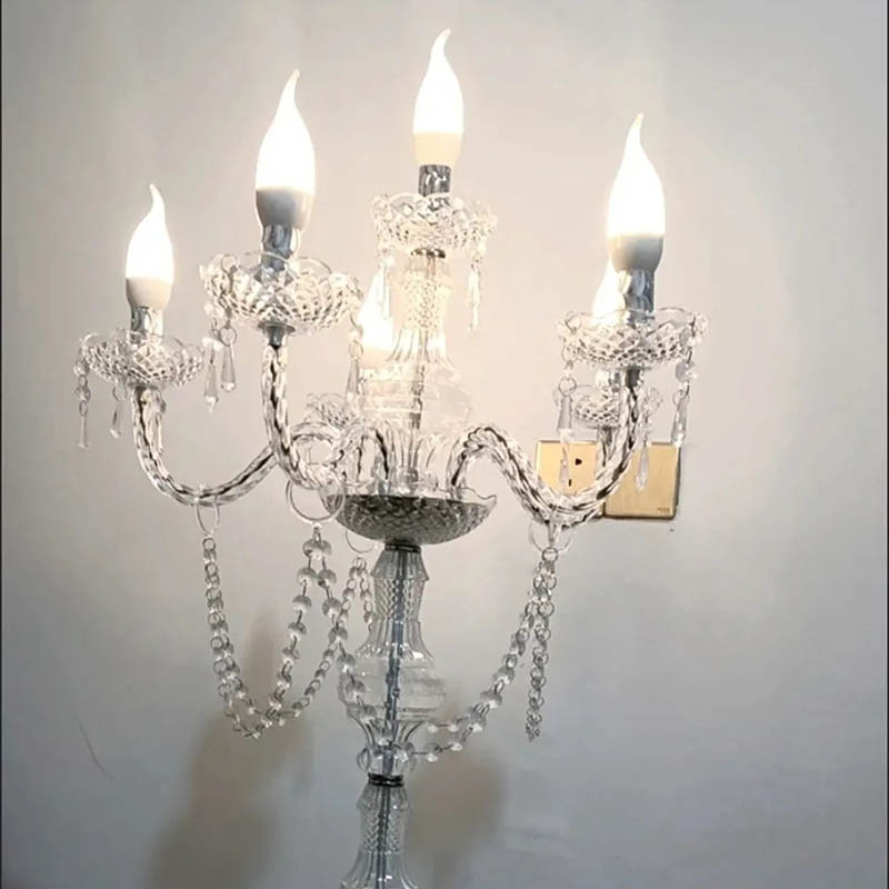 Wedding Supply Decor - モダンな高級キャンドルランプ結婚式のセンターピースエレガントなテーブルランプリビングルームのキャンドルライト美的装飾用品装飾