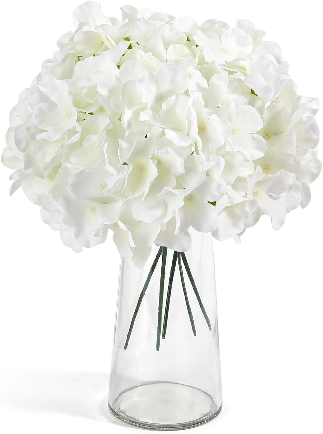 304個入り バルク ホワイトシルク人工アジサイの花 柔軟な - Wedding Supply In Bulk のレビューと価格