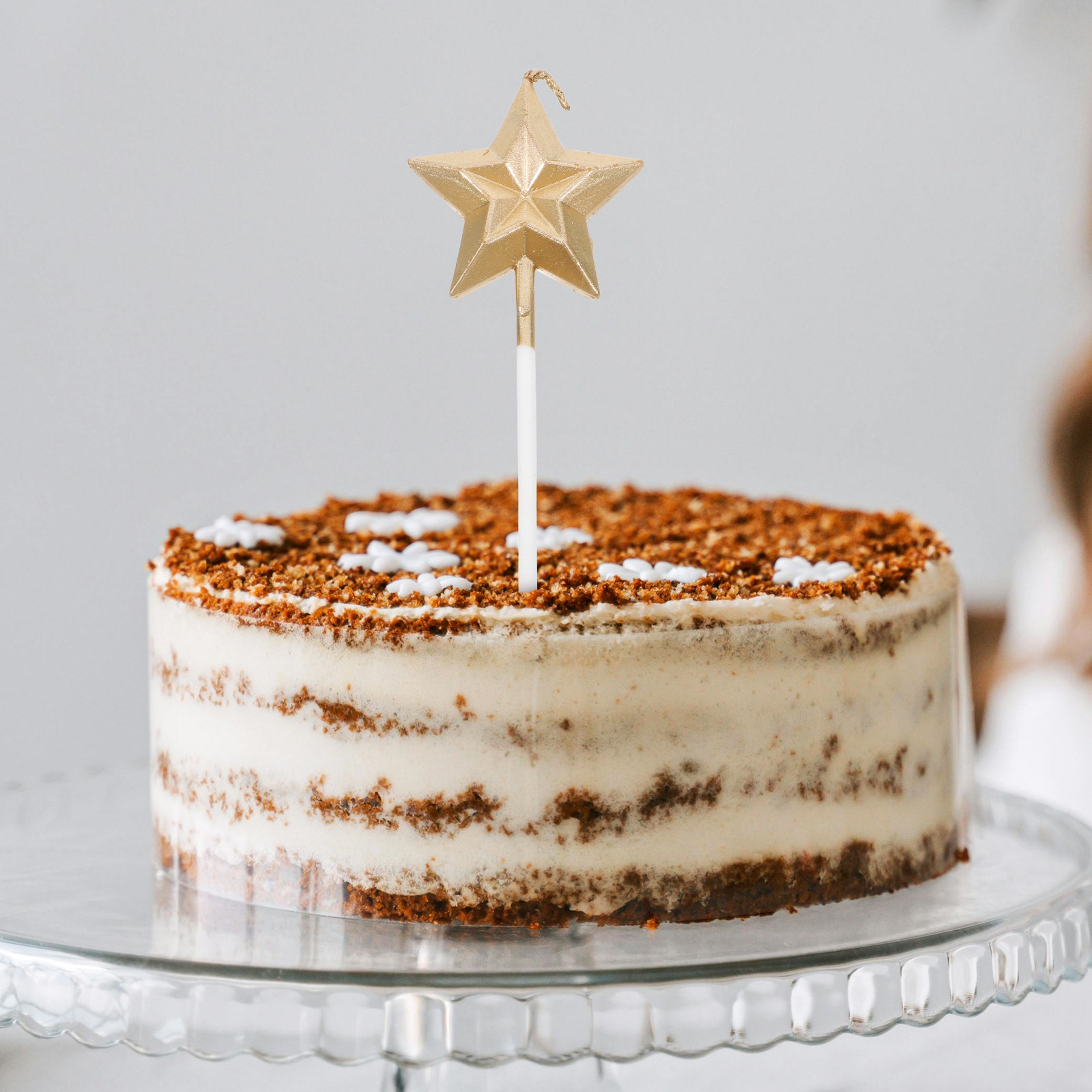 8個入り グリッターメタリックバースデーケーキデコレーション - Wedding Supply Decor のレビューと価格