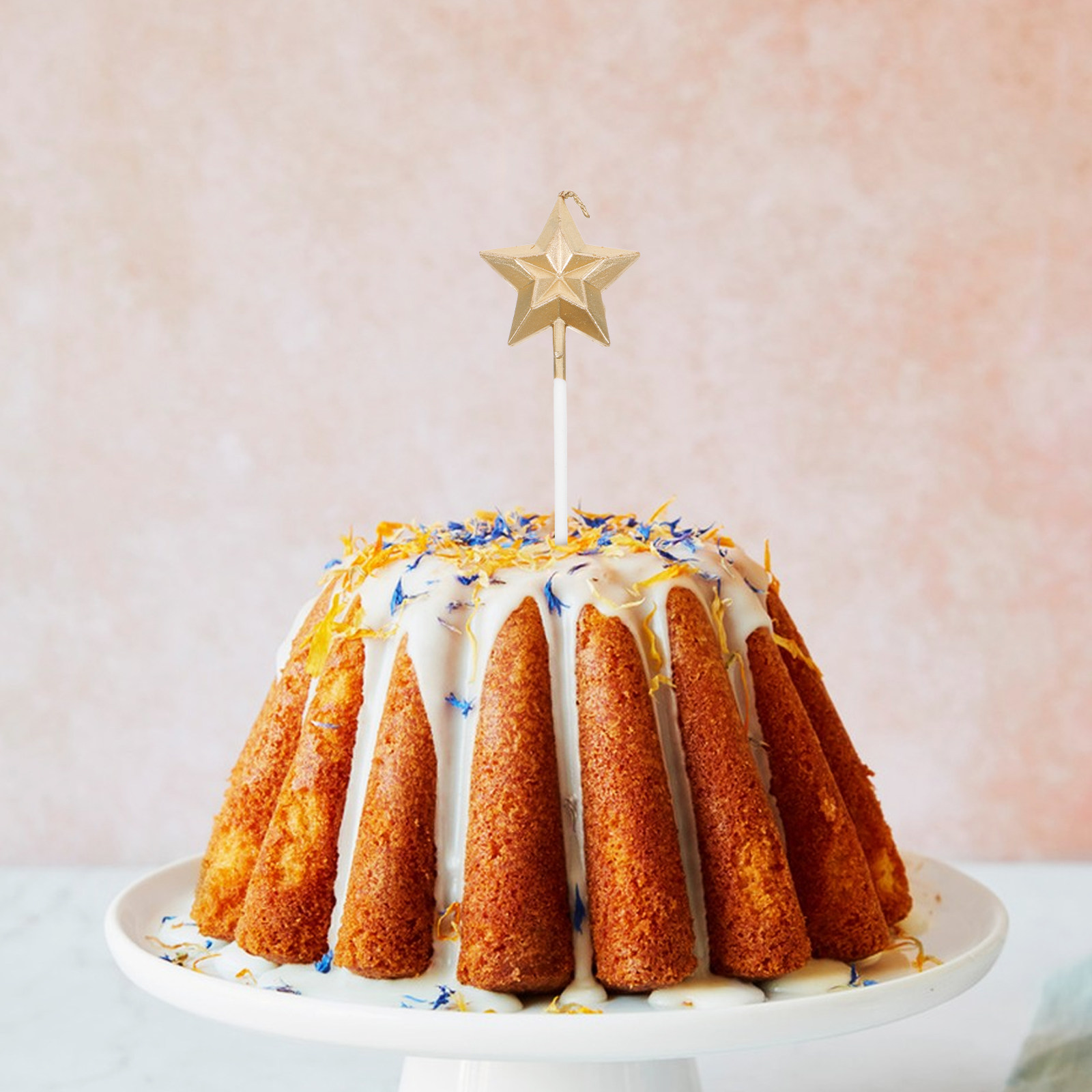 8個入り グリッターメタリックバースデーケーキデコレーション - Wedding Supply Decor のレビューと価格