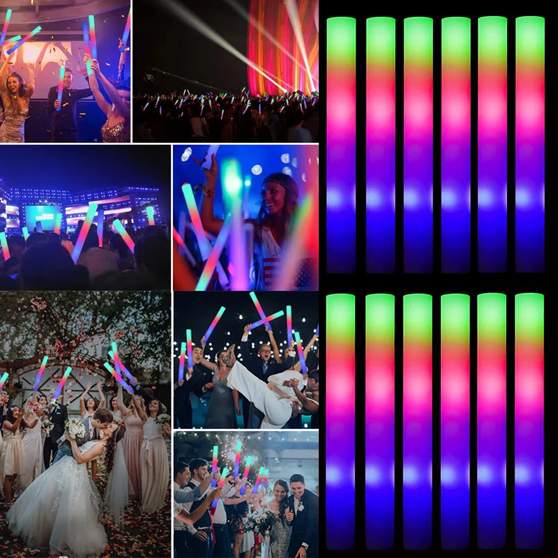 15/30 個 LED グロースティック バルク カラフル  - Wedding Supply In Bulk のレビューと価格