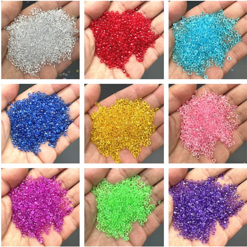 3000個 ミニクリスタル フェイクダイヤモンド アクリルラ - Wedding Supply Decor のレビューと価格