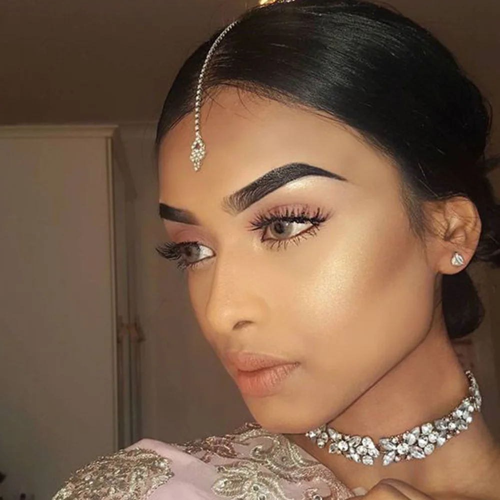 Stonefans 幾何学的な額チェーン女性インドのウェディ - Indian Wedding Supply のレビューと価格