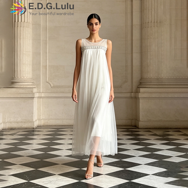 EDGLuLu 高品質 O ネックネイルビーズスプライシング - Wedding Lulu のレビューと価格