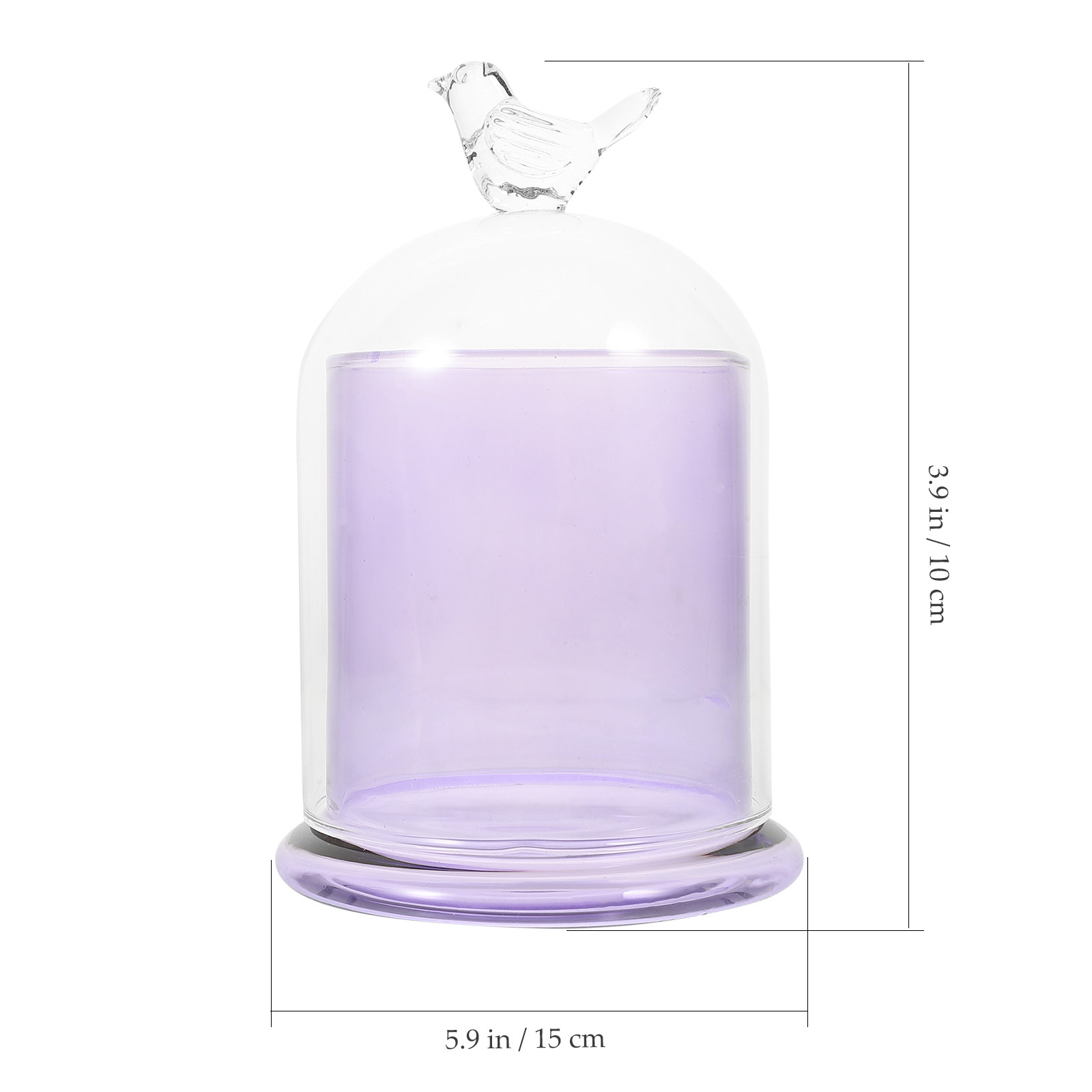 1セット デリケートで滑らかなガラスホルダー ドーム付き エ - Wedding Supply Decor のレビューと価格