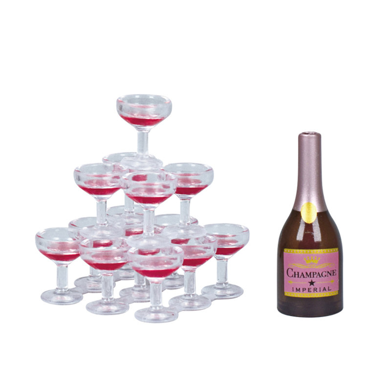 ガシャポン ミニワイングラス シャンパンタワー オーナメント - Champagne Tower Set のレビューと価格