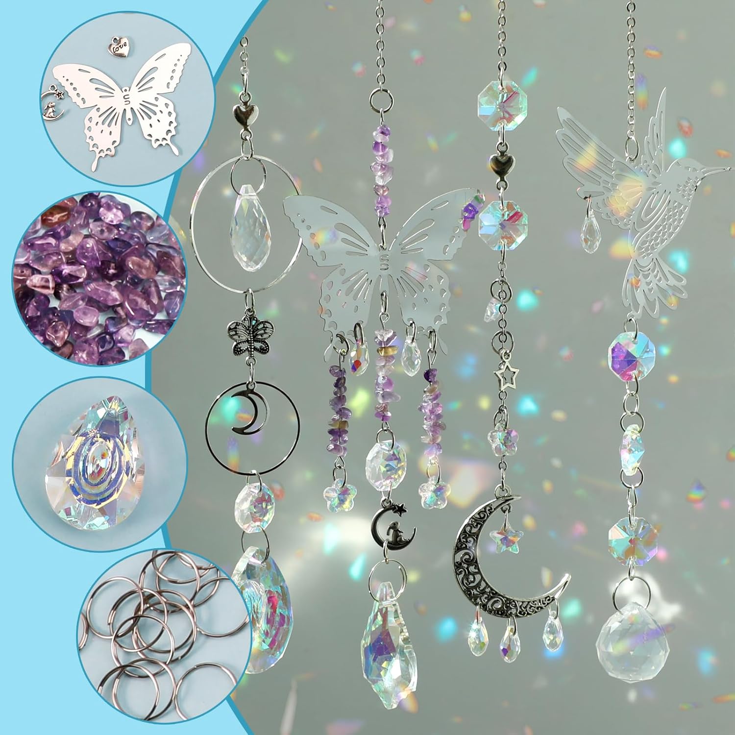 DIY 400個 サンキャッチャー作成キット アート＆クラフ - Wedding Supply Kit のレビューと価格