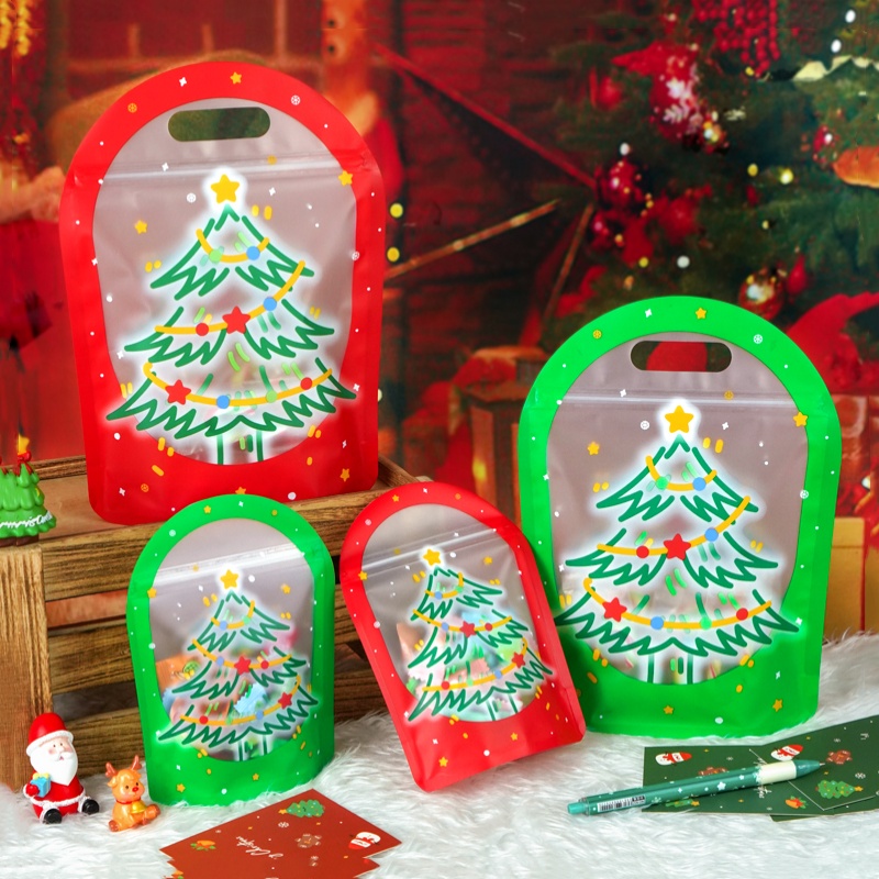 100 個スタンドアップマットプラスチッククリスマススナック - Wedding Event Supply のレビューと価格