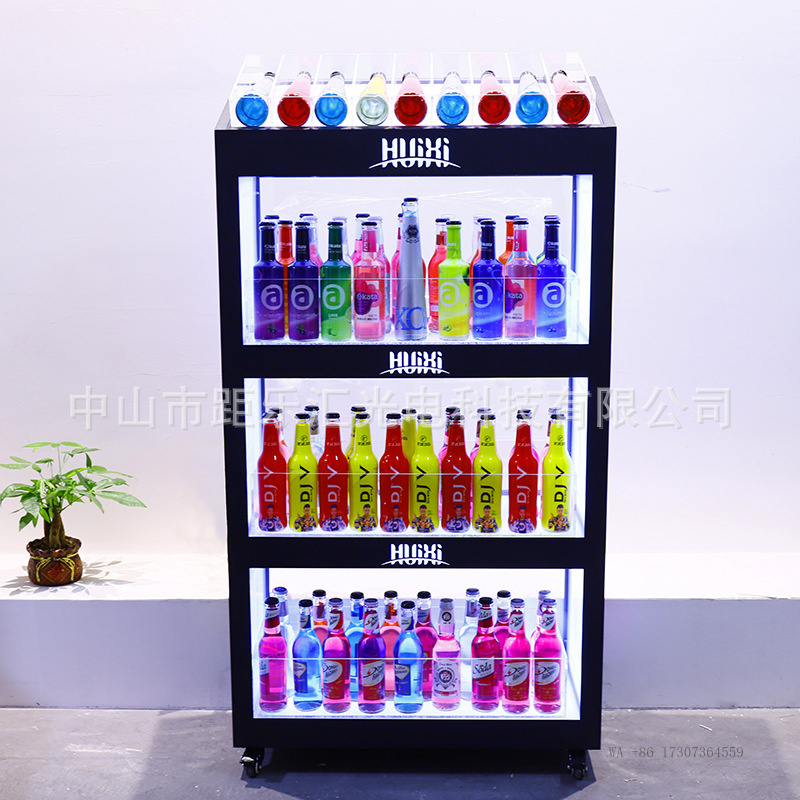 BarKTV照明付きワインキャビネット、多層シャンパンラック - Champagne Tower Set のレビューと価格