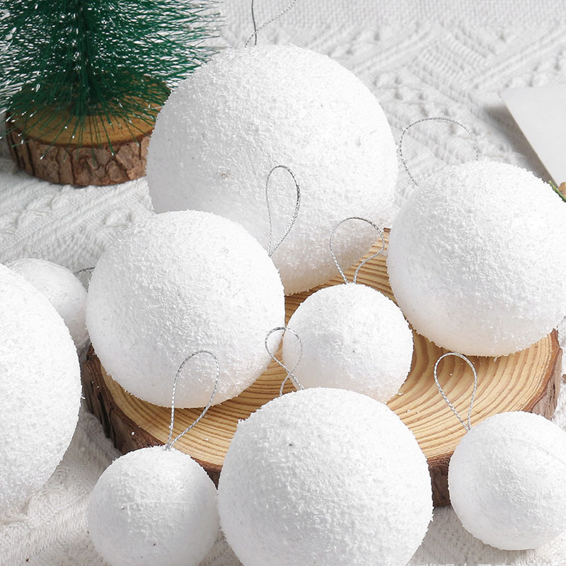 4/6/8 センチメートル白い泡ボールクリスマスツリー雪だる - Wedding Supply Kit のレビューと価格