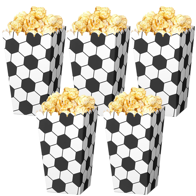 6/18個 フットボールポップコーンボックス サッカーパーテ - Wedding Event Supply のレビューと価格