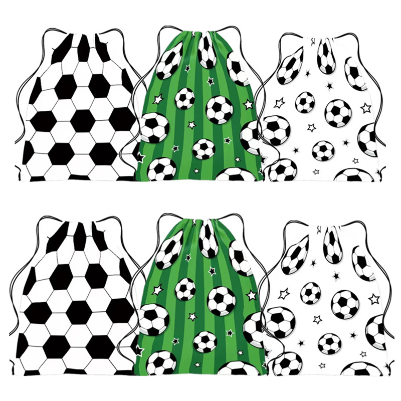 6/24 個サッカーパーティー記念品巾着バッグサッカーボール - Wedding Event Supply のレビューと価格